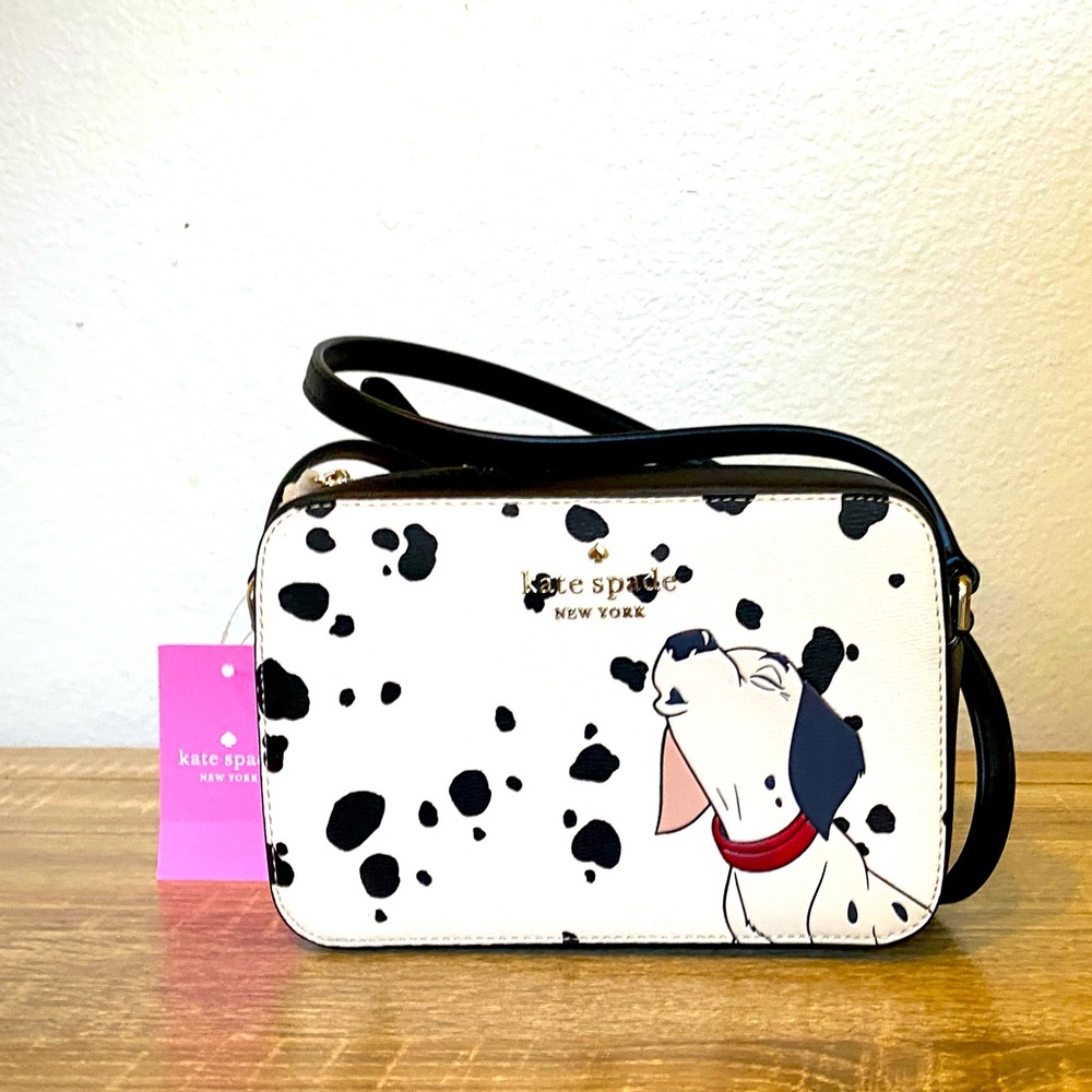 NWT Disney X Kate Spade Dalmatians Camera Bag Crossbody K8239